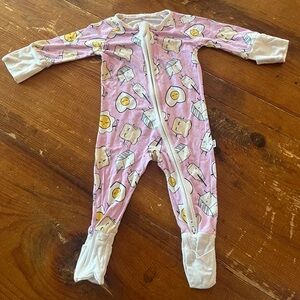 Little Sleepies pink Breakfast newborn